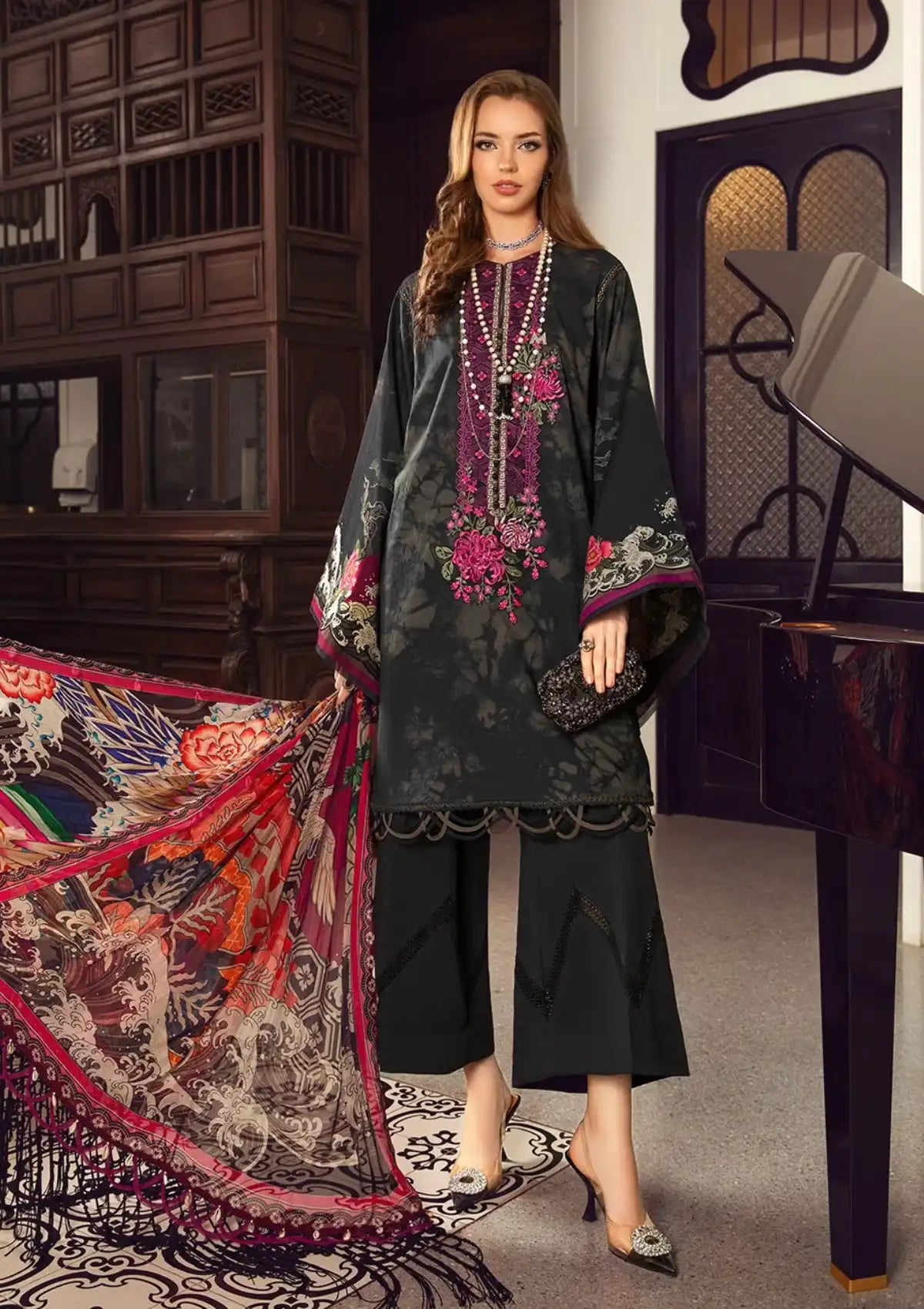 Maria.B M.Prints Fall Edit'23 D-02 B - Mohsin Saeed Fabrics