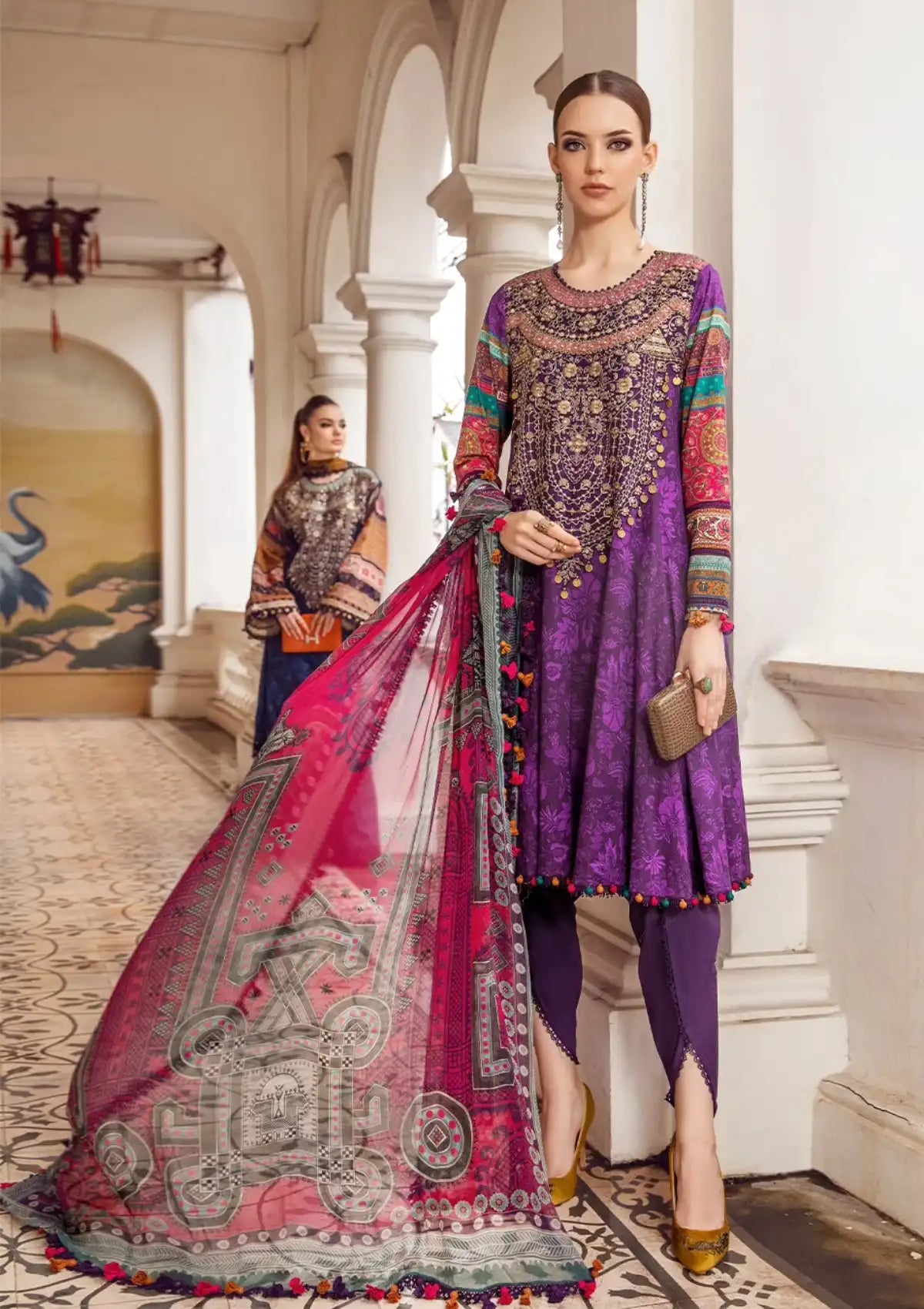 Maria.B M.Prints Fall Edit'23 D-01 A - Mohsin Saeed Fabrics