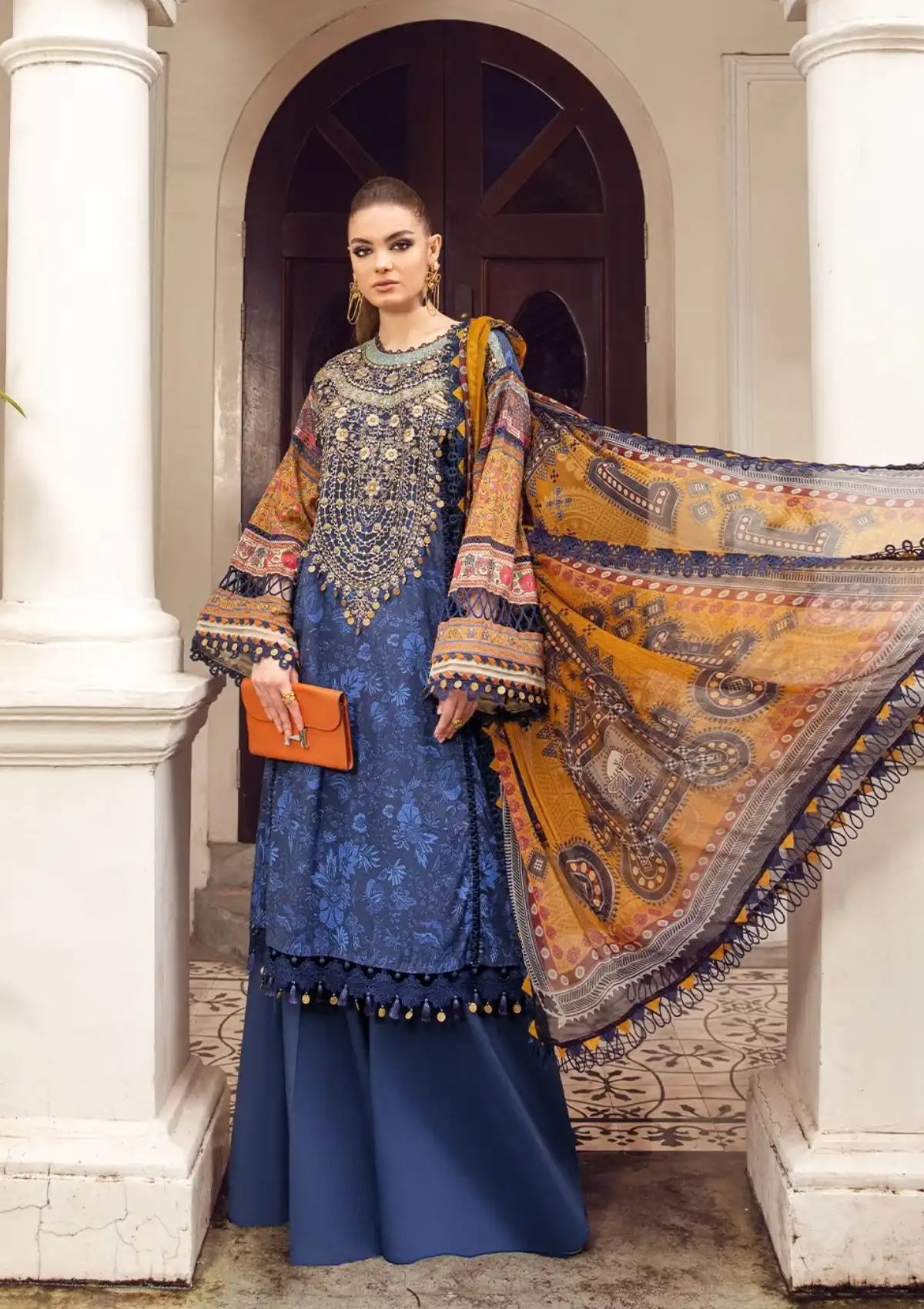 Maria.B M.Prints Fall Edit'23 D-01 B - Mohsin Saeed Fabrics