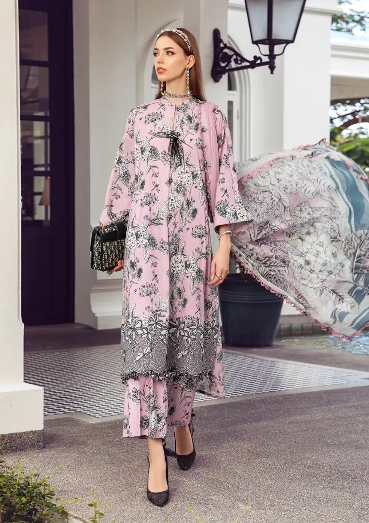 Maria.B M.Prints Fall Edit'23 D-08 A - Mohsin Saeed Fabrics