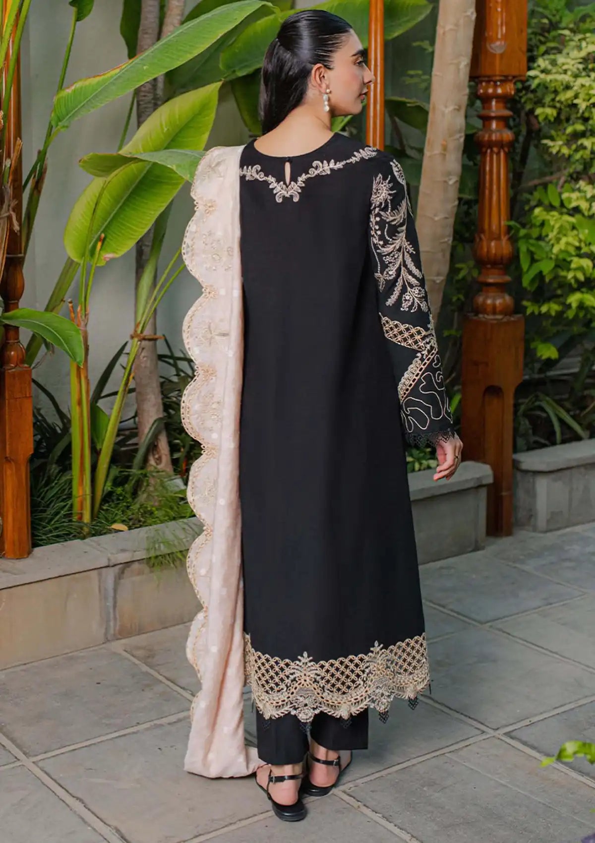 Qalamkar Qline Linen Collection'23 WL-01 (HAVEN) - Mohsin Saeed Fabrics