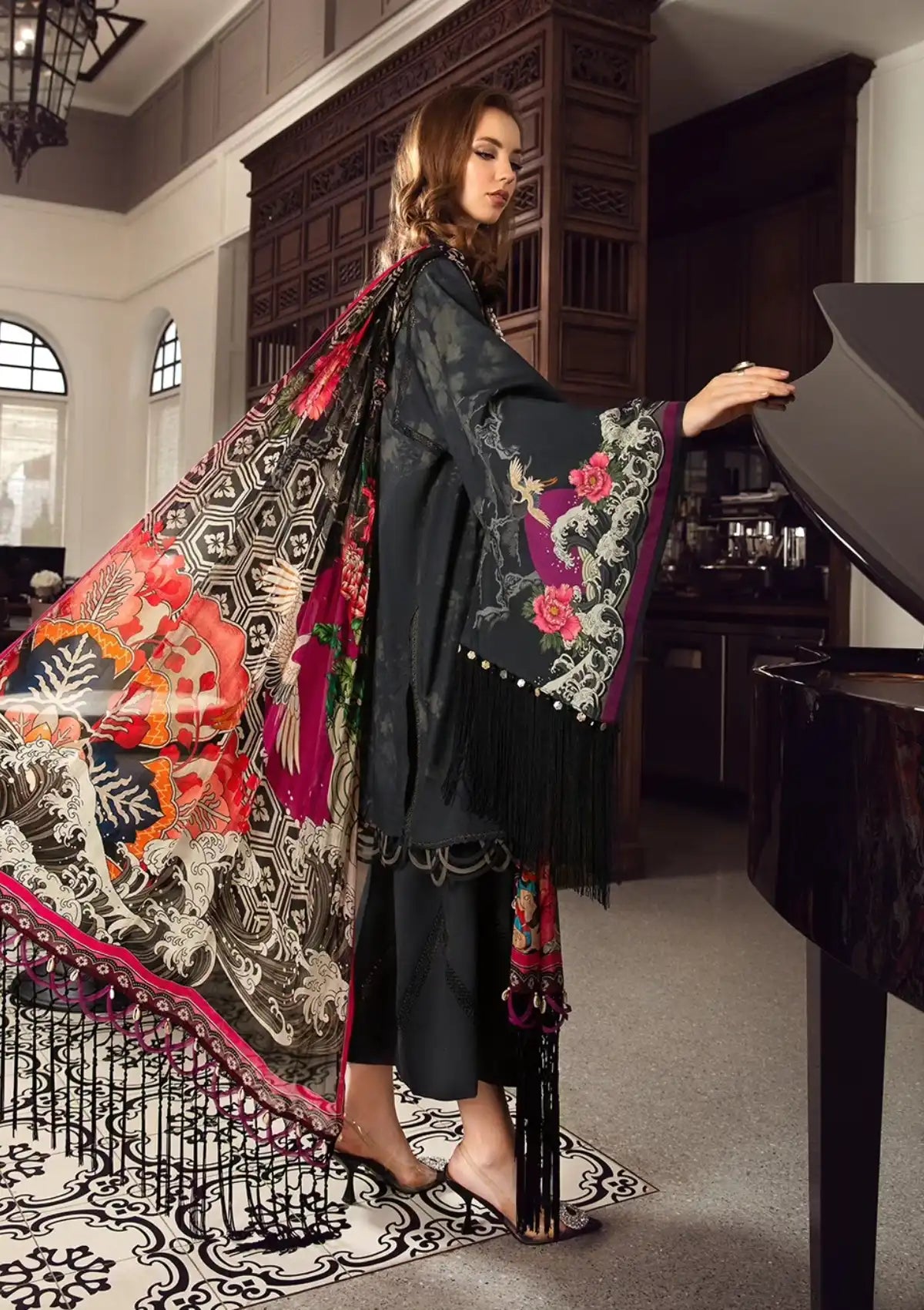 Maria.B M.Prints Fall Edit'23 D-02 B - Mohsin Saeed Fabrics