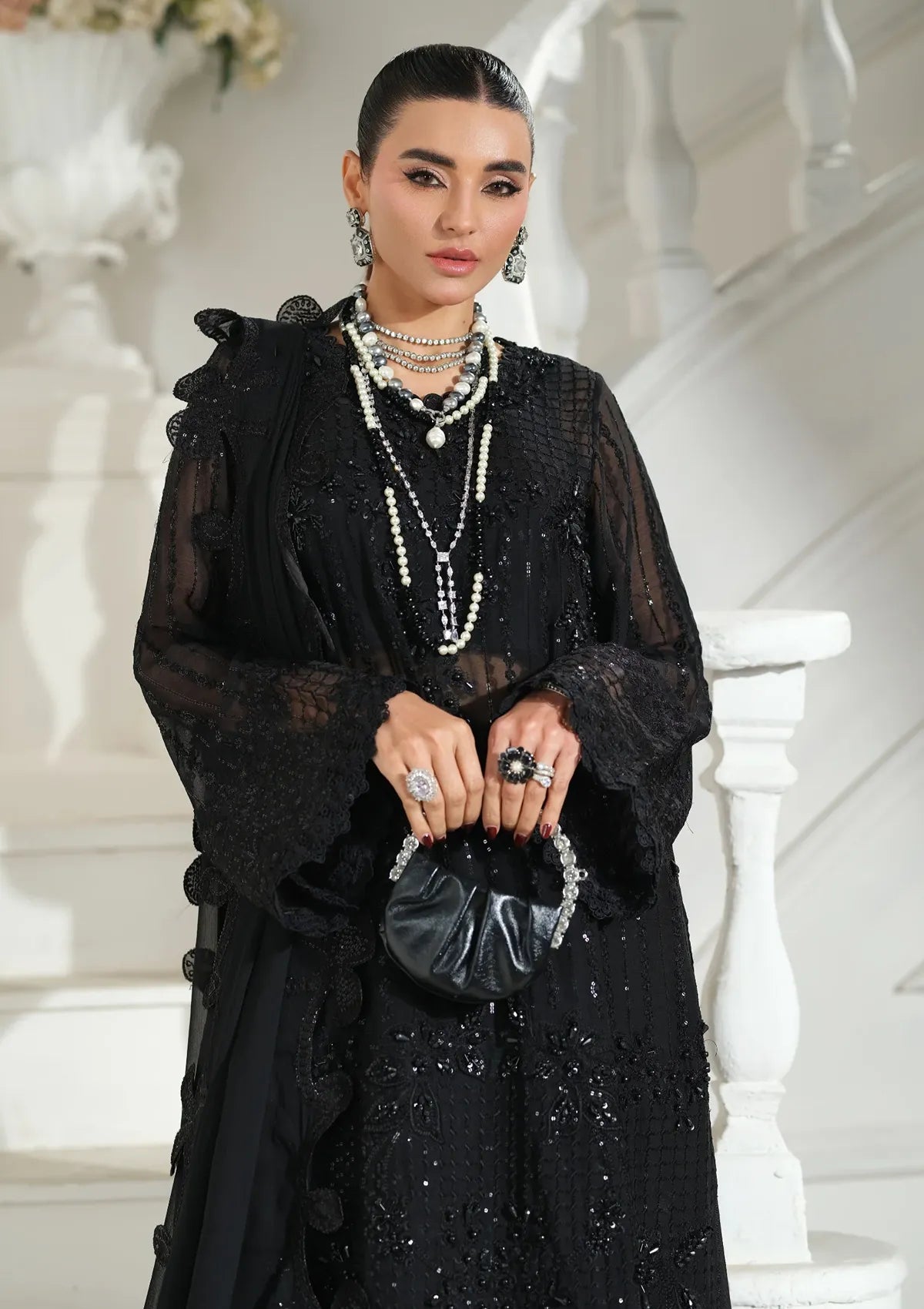 Maryam Hussain Meer Luxury Chiffon'26 D-01 Andaz