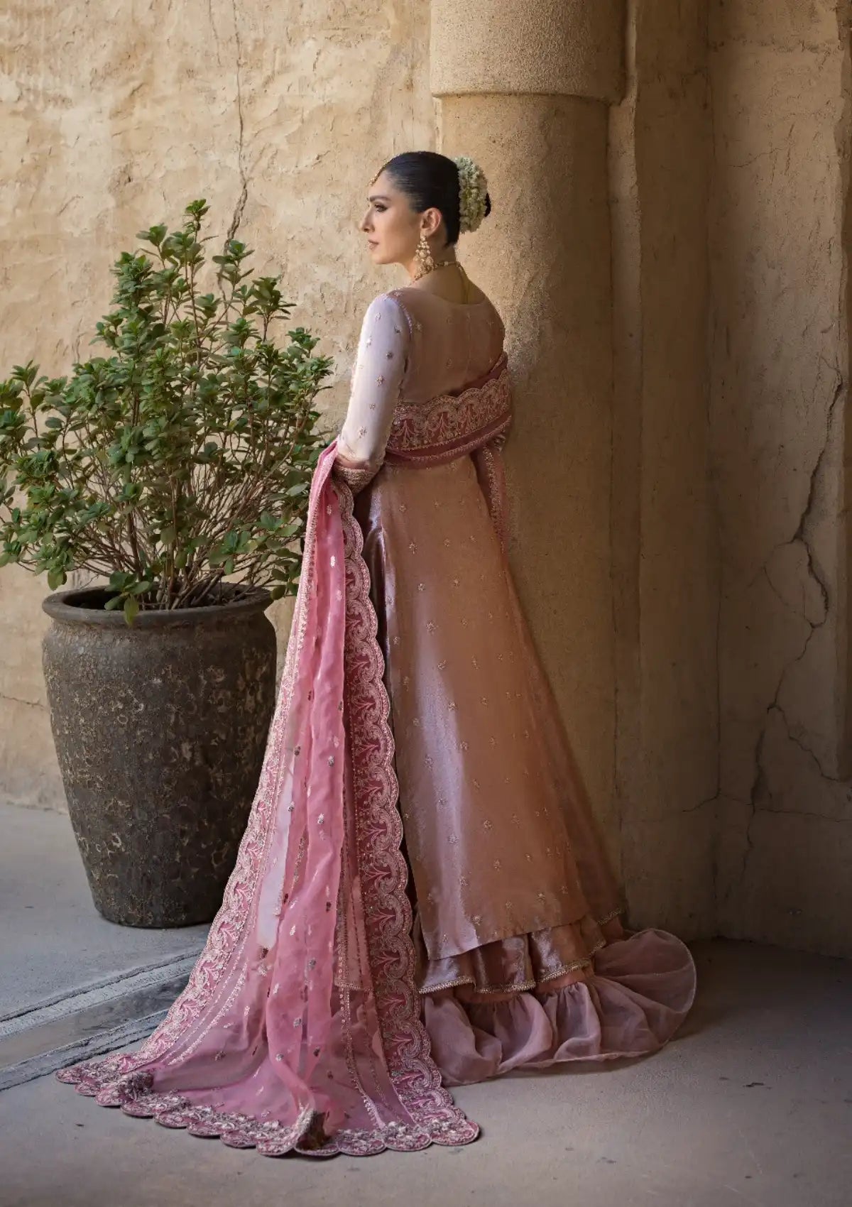 open lace back dress Zainab Chottani Wedding Festive'23 D-07 MAH-E-NOOR – Mohsin Saeed Fabrics