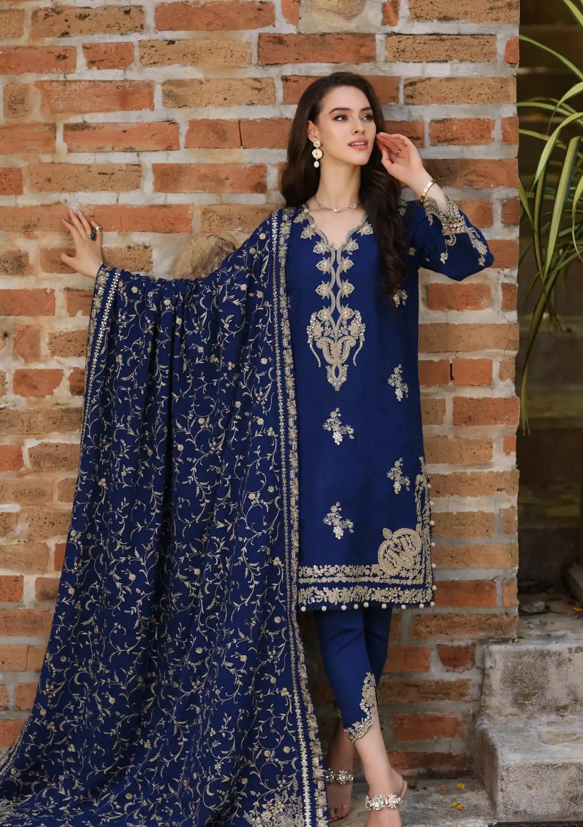 Noor By Saadia Asad Winter Shawl'23 NWS-10 - Mohsin Saeed Fabrics