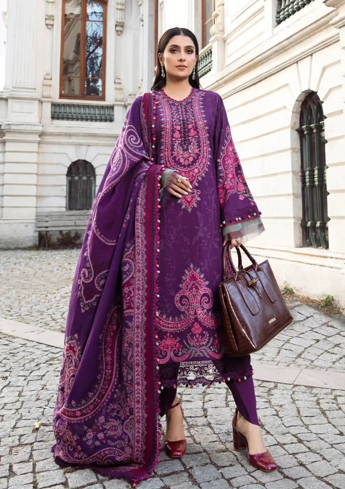 Maria.B Linen Winter'23 D-1108 - Mohsin Saeed Fabrics