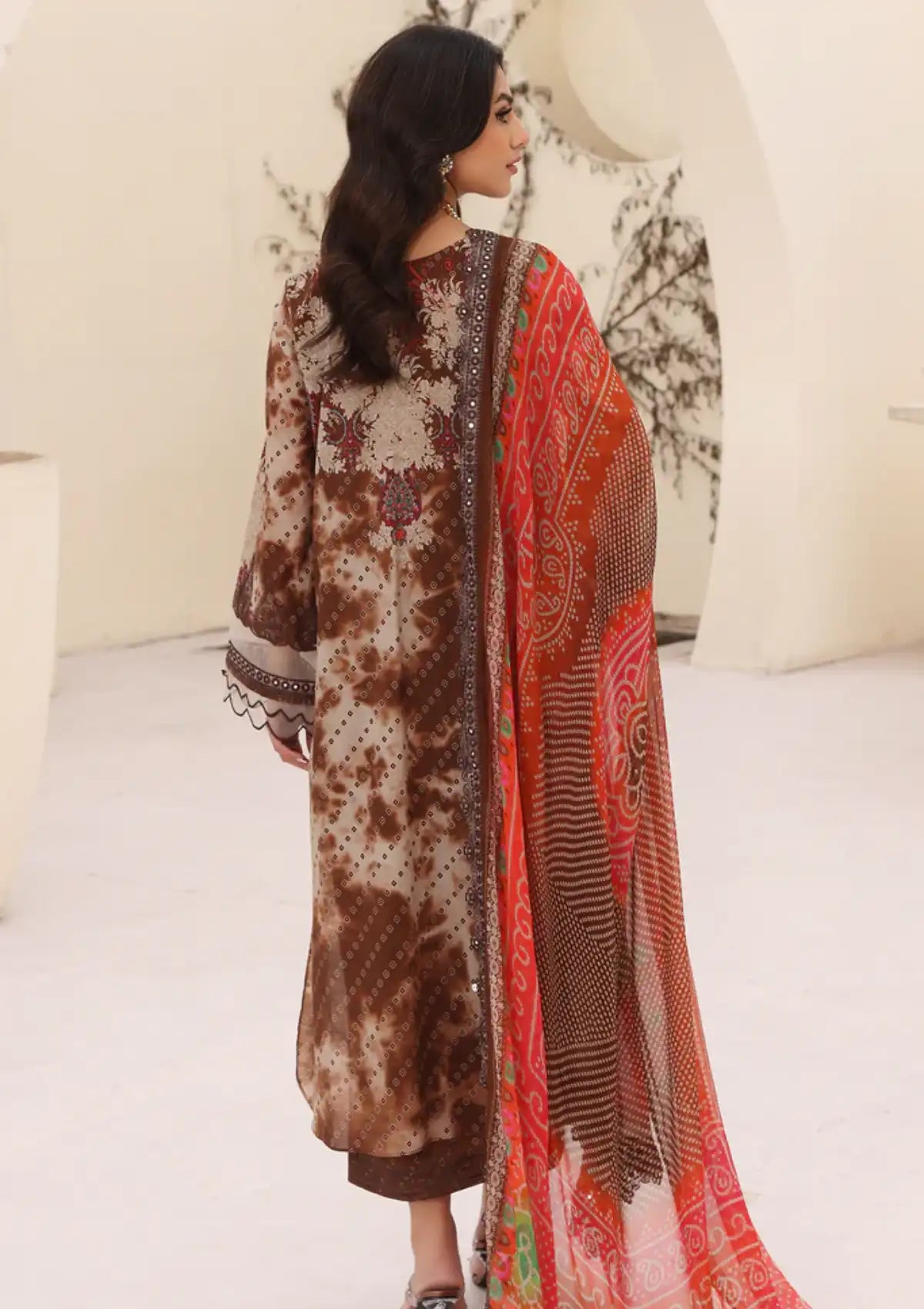 Charizma Naranji Emb Lawn'24 Vol-01 CN4-008 - Mohsin Saeed Fabrics
