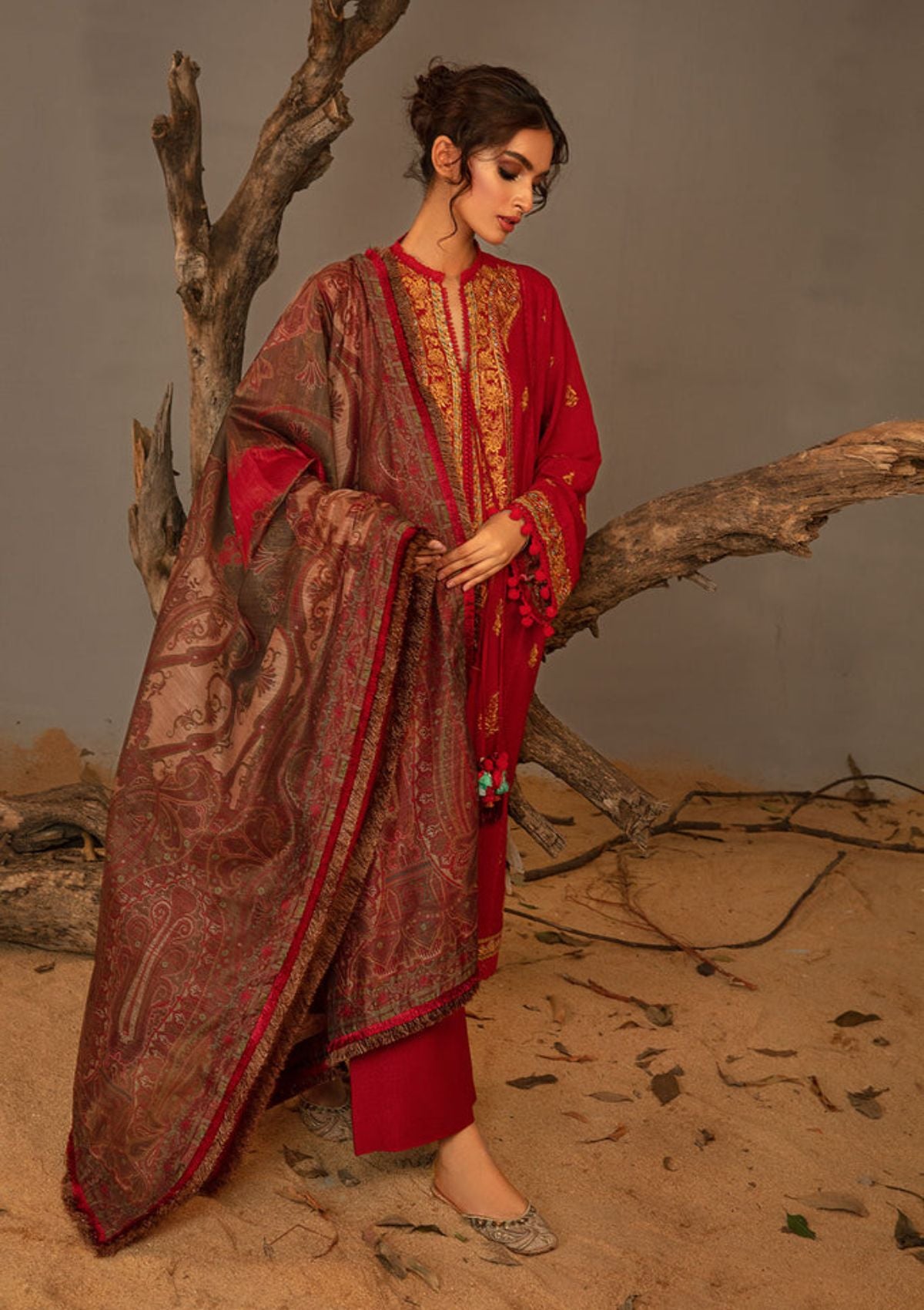 Sobia Nazir Autumn Winter'23 D-03A - Mohsin Saeed Fabrics