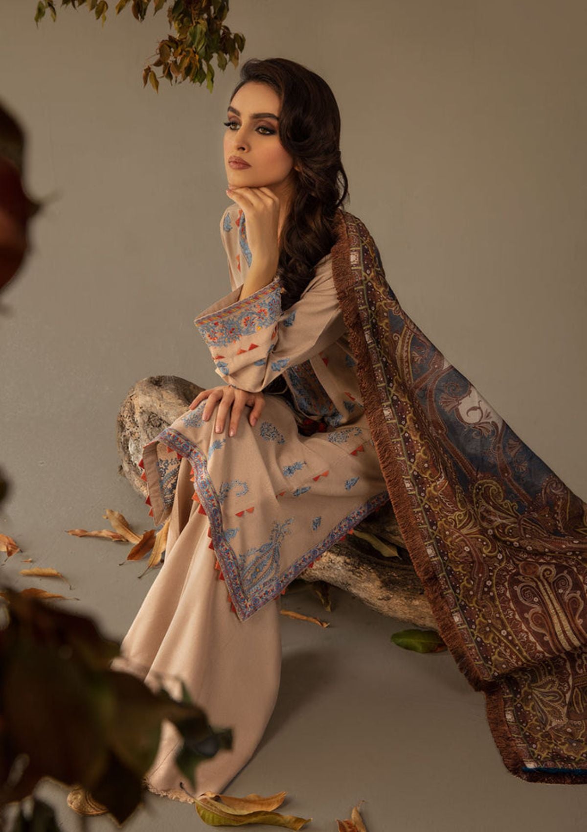Sobia Nazir Autumn Winter'23 D-03B - Mohsin Saeed Fabrics