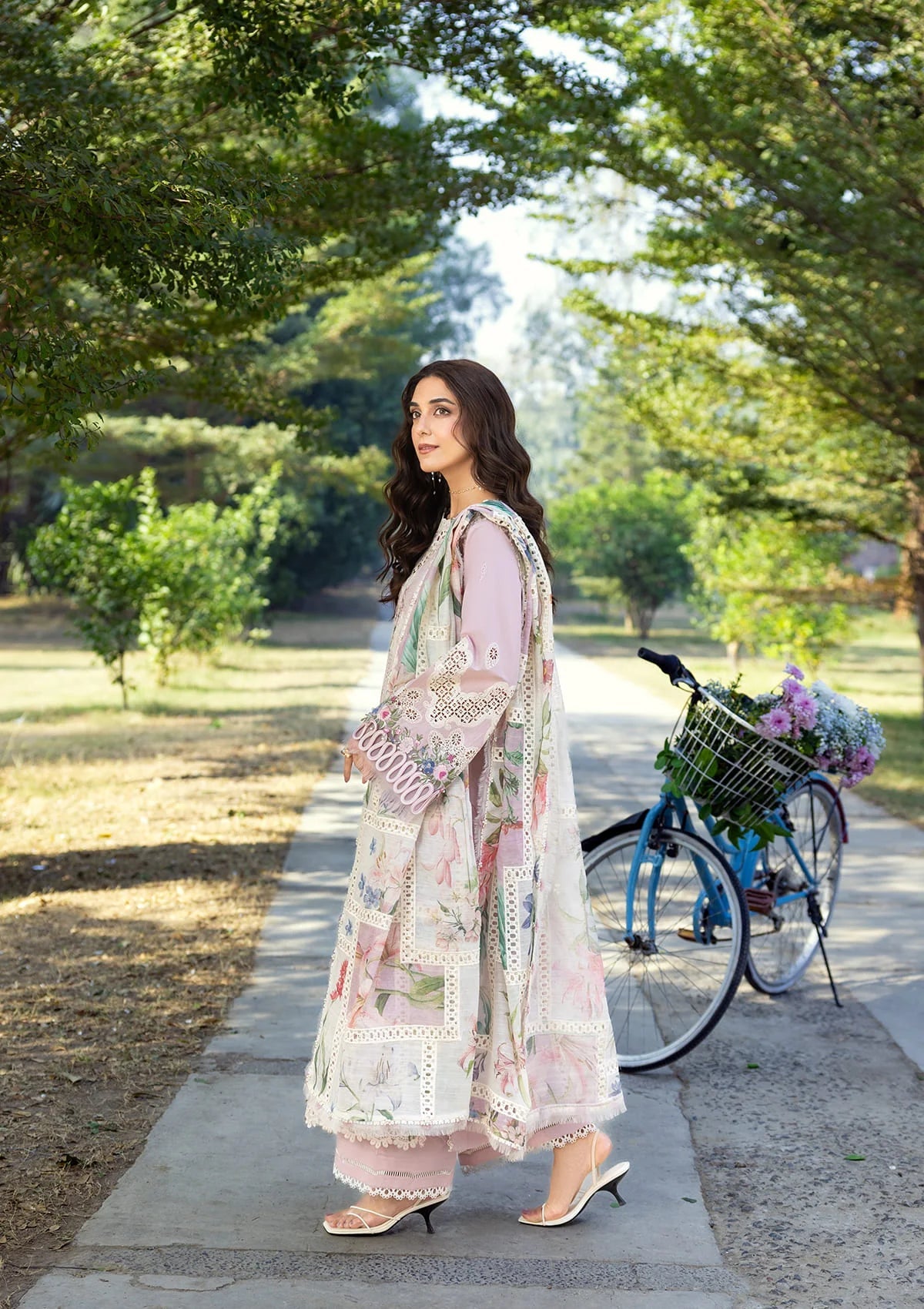 Elaf Luxury Lawn'26 ELY-1A MAISON PINK