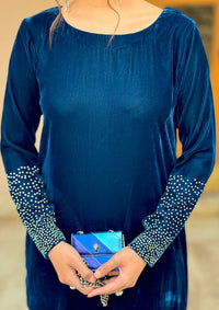 Sidra Fahad Velvet'25 SF - 292   Zinc