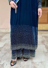 Sidra Fahad Velvet'25 SF - 292   Zinc