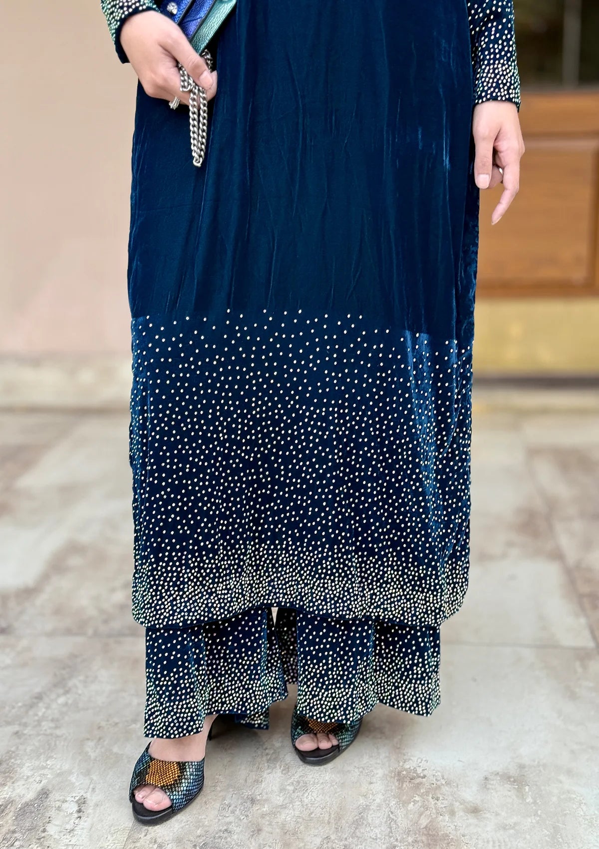 Sidra Fahad Velvet'25 SF - 292   Zinc