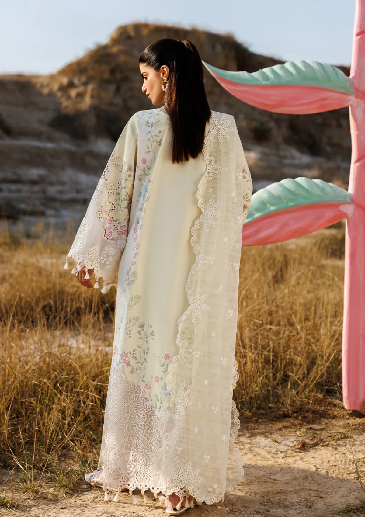 Emaan Adeel Sunlit Groove Luxury Lawn'26 -BLOSSOM BEAT