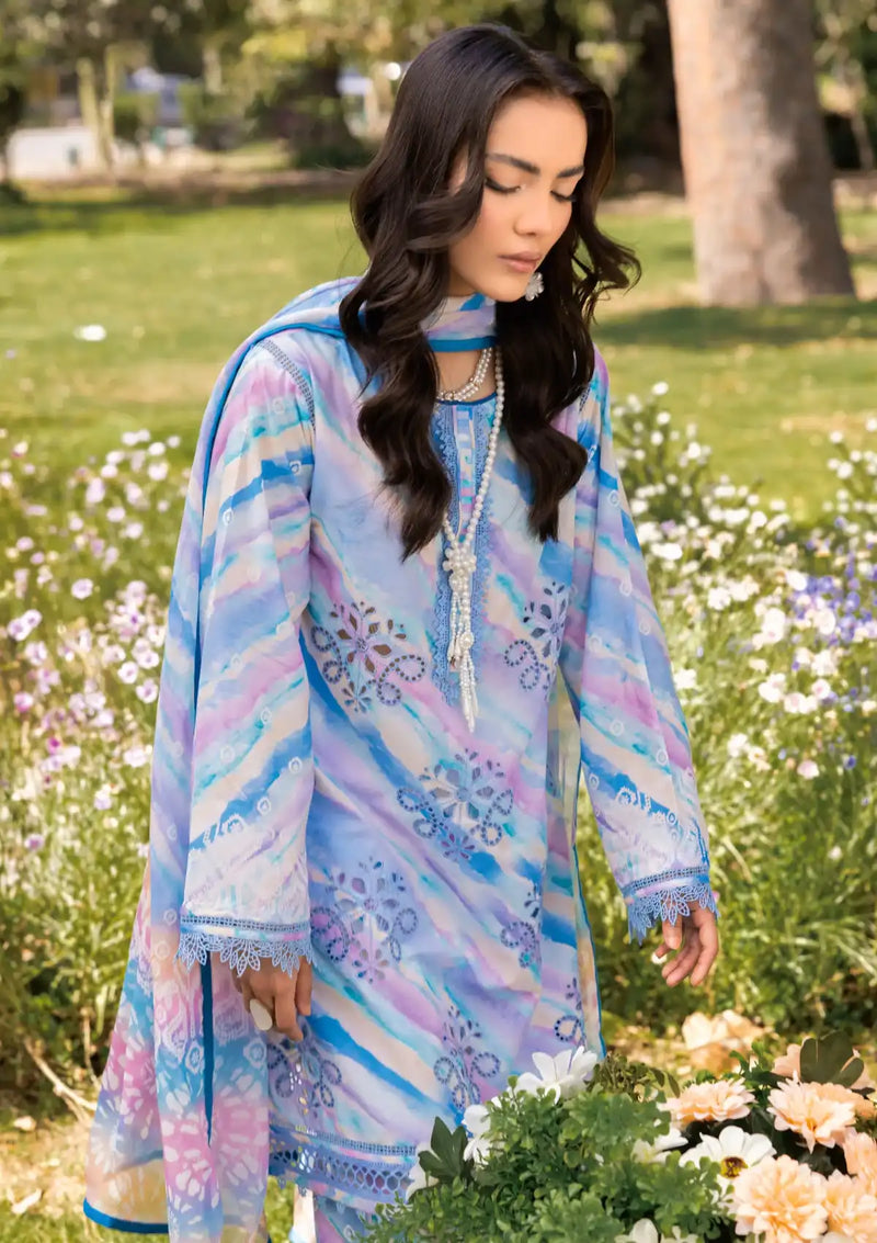 Muscari Luxury Emb Lawn'24 MELC-721 - Mohsin Saeed Fabrics