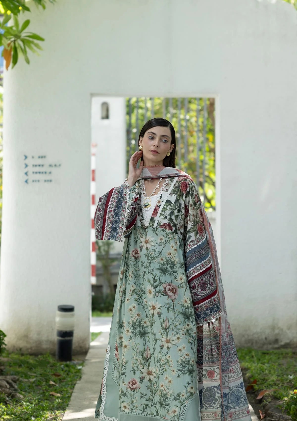 Elaf Santorini Prints Vol-1'26 EPN-6B OPALINE GARDEN