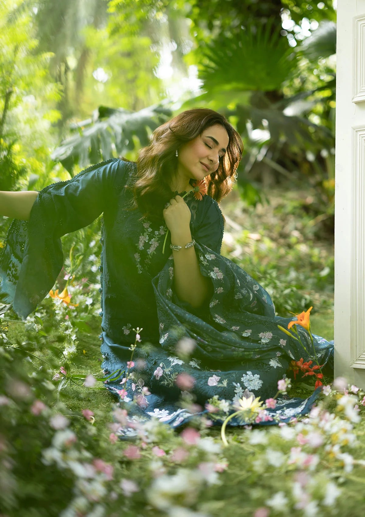 Elaf Luxury Lawn Vol-2'26 ELQ-3B EMERALD FERN