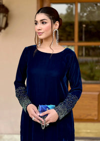 Sidra Fahad Velvet'25 SF - 292   Zinc