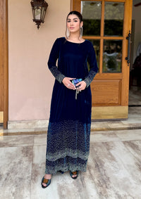 Sidra Fahad Velvet'25 SF - 292   Zinc