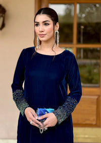 Sidra Fahad Velvet'25 SF - 292   Zinc