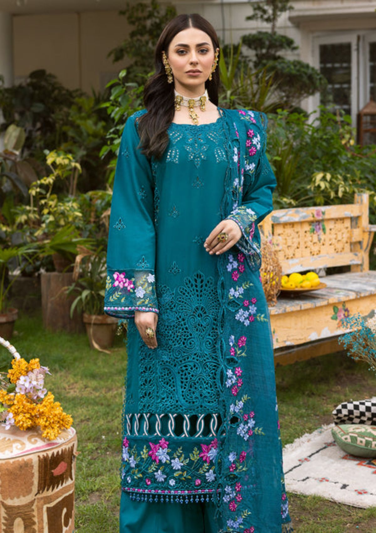 Parishay Luxury Lawn Edit 2'23 LLE - 03 - Mohsin Saeed Fabrics