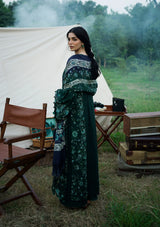 Elaf Wilderness Pashmina Shawl Edit'26 EWR-1A WINTERMINT