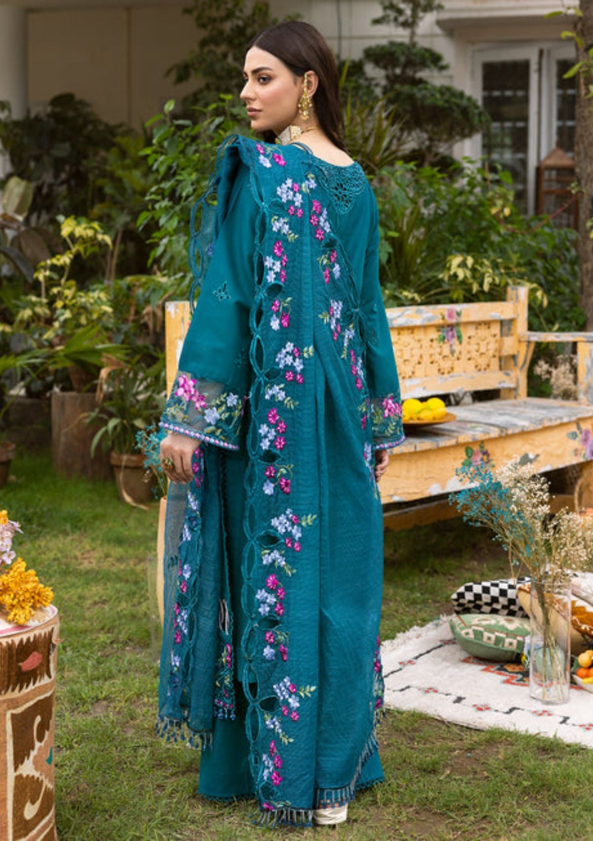 Parishay Luxury Lawn Edit 2'23 LLE - 03 - Mohsin Saeed Fabrics
