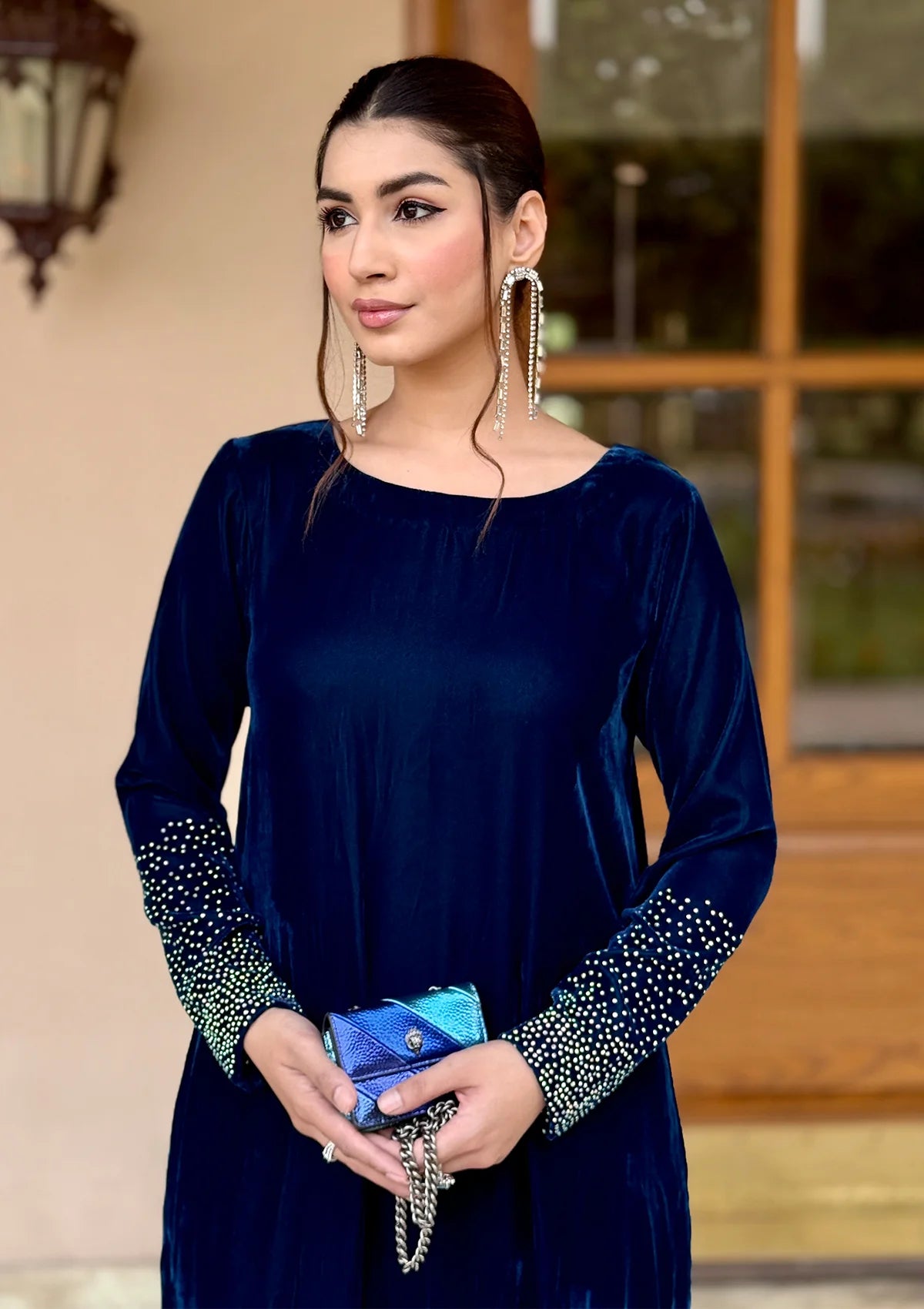 Sidra Fahad Velvet'25 SF - 292   Zinc