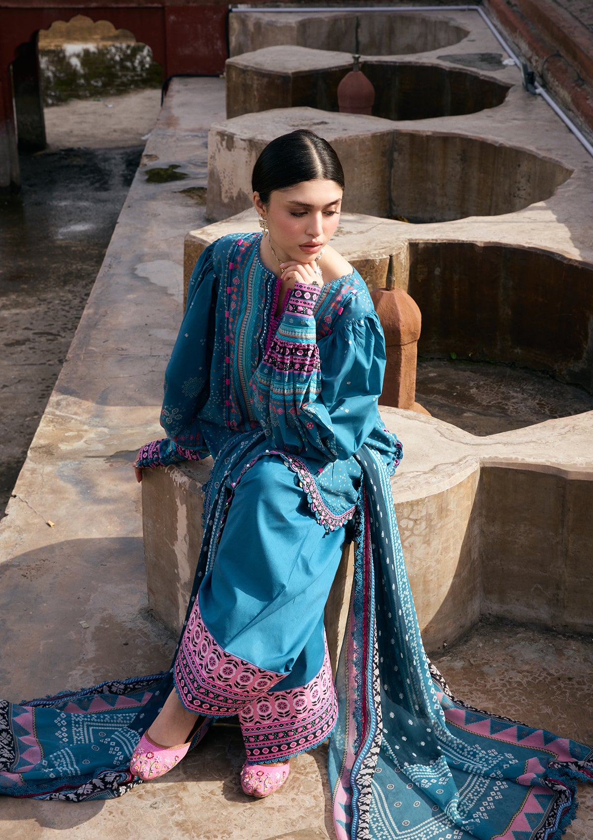 Kahf Prints Lawn'26 KPS-4A FALAK ARA