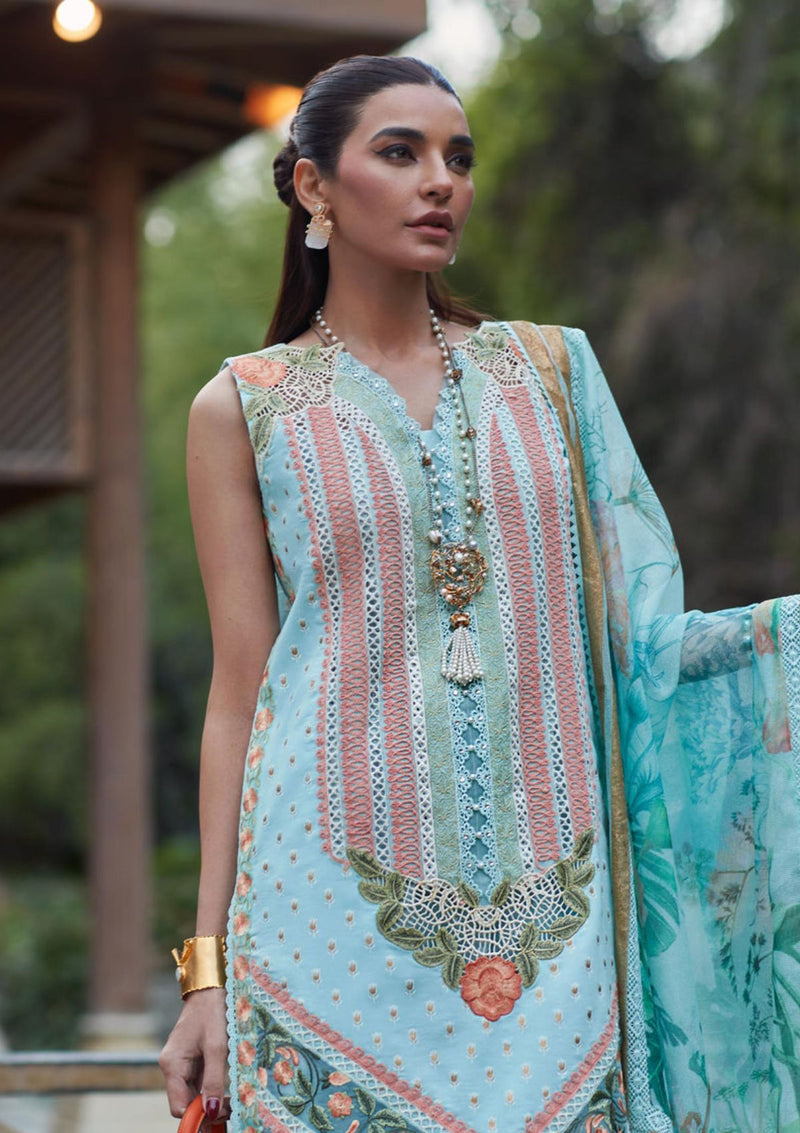 Crimson Luxury Lawn'23 D-5B - Mohsin Saeed Fabrics