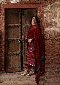 Kahf Prints Lawn'26 KPS-1A SURKH NOOR