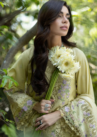 Elaf Luxury Lawn Vol-2'26 ELQ-7A BUTTER YELLOW