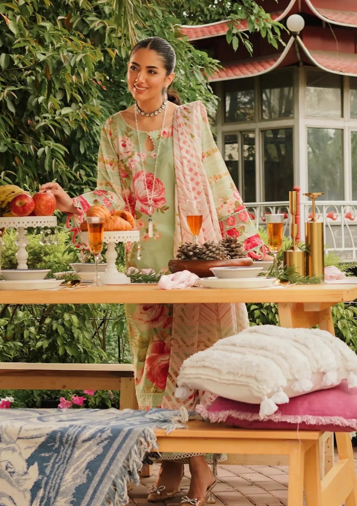 Elaf Prints Lawn Collection'24 EEP-05A-Mint To Be - Mohsin Saeed Fabrics