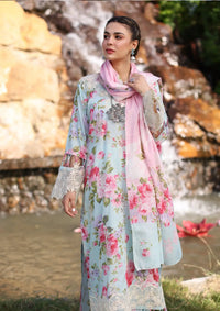 Elaf Print Chikankari Lawn'24 ECK-04B GLACIELLA - Mohsin Saeed Fabrics