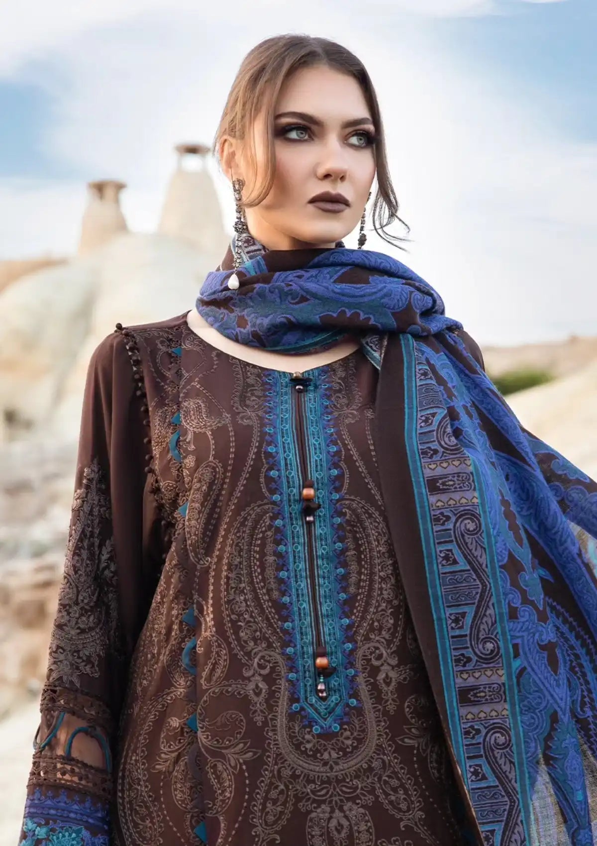 Maria.B M.Prints Winter Edition'23 D-08B - Mohsin Saeed Fabrics