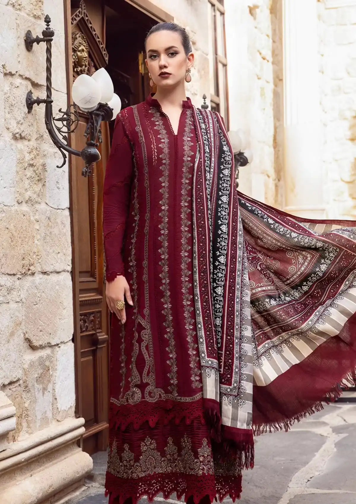 Maria.B M.Prints Winter Edition'23 D-02A - Mohsin Saeed Fabrics