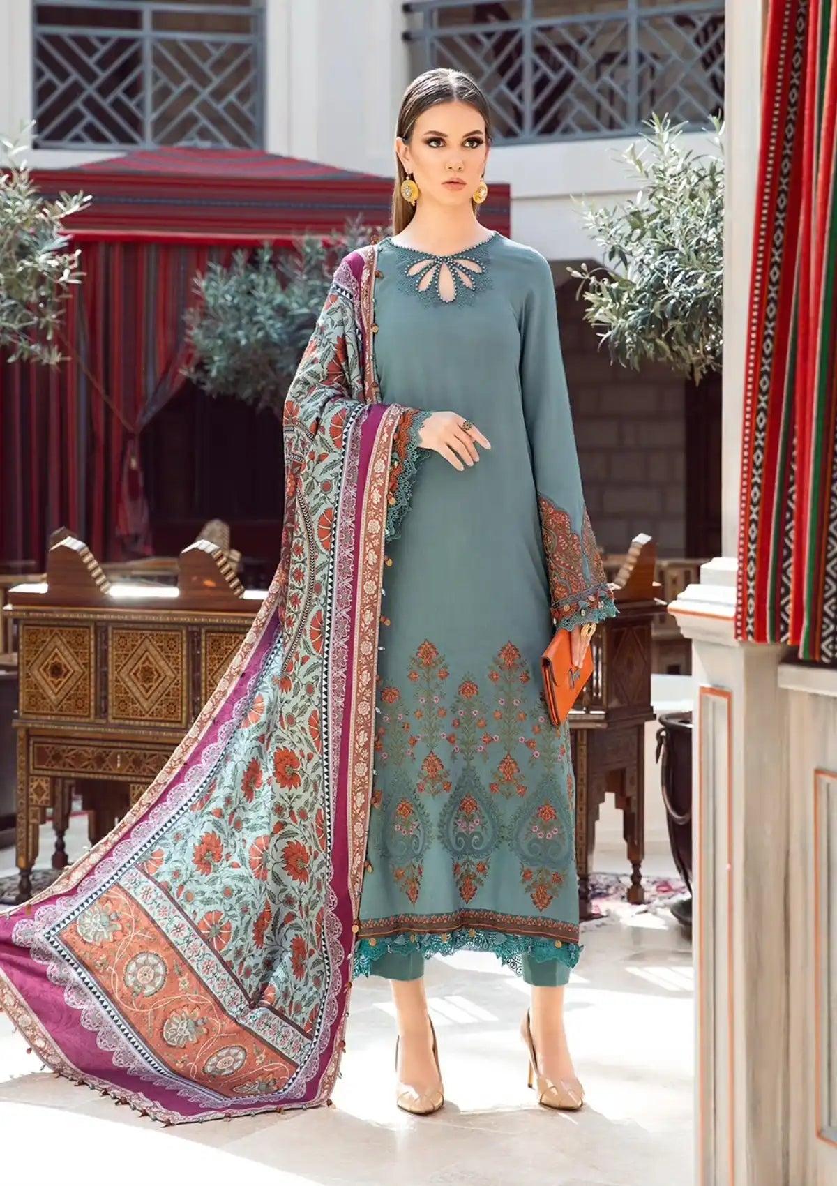 Maria.B M.Prints Winter Edition'23 D-06A - Mohsin Saeed Fabrics