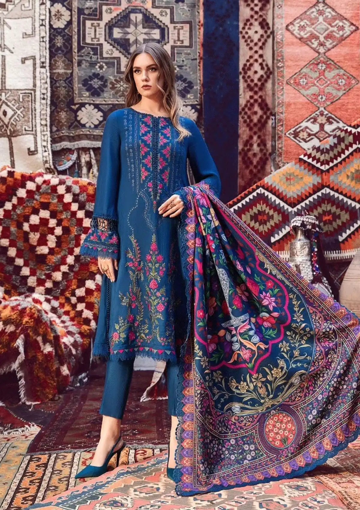 Maria.B M.Prints Winter Edition'23 D-04B - Mohsin Saeed Fabrics