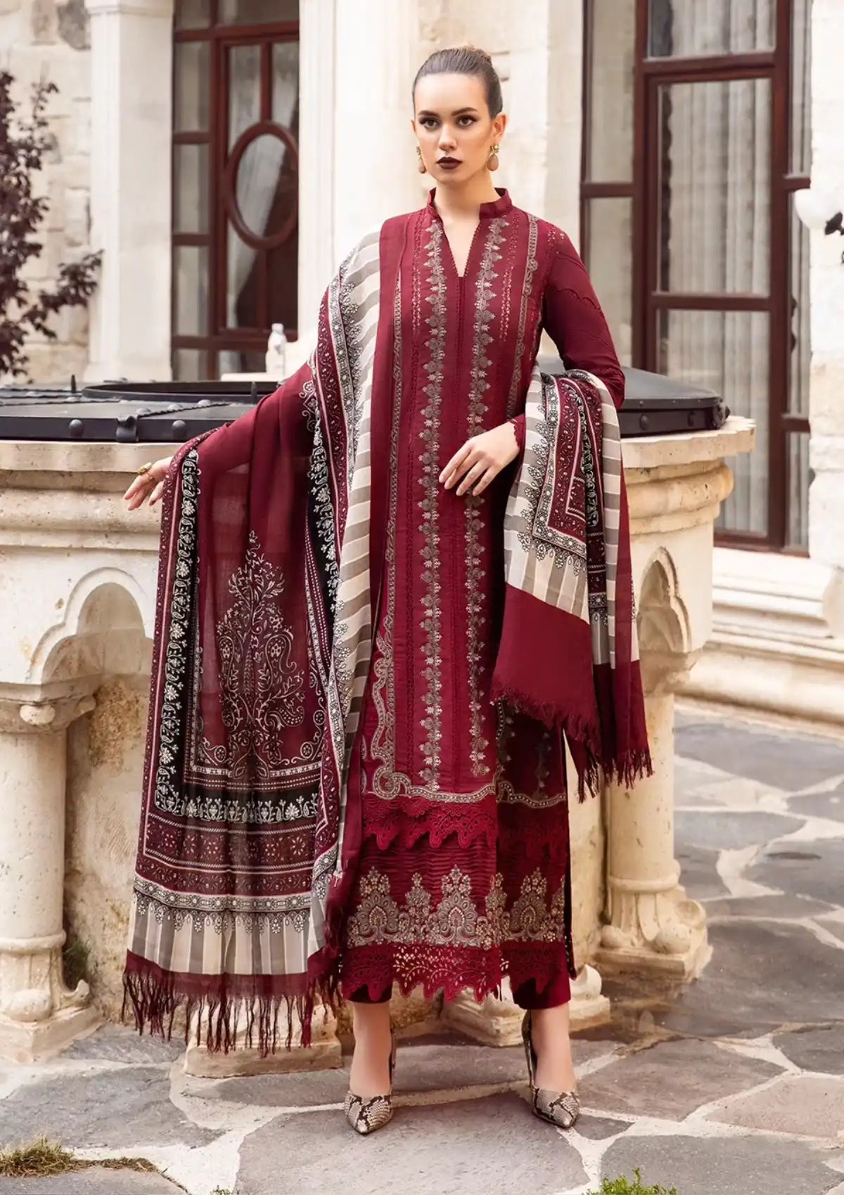 Maria.B M.Prints Winter Edition'23 D-02A - Mohsin Saeed Fabrics