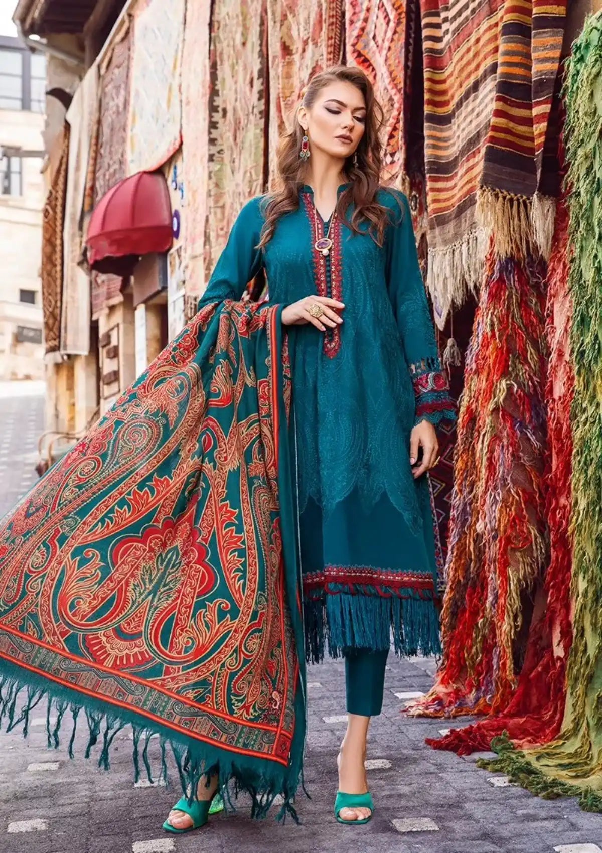 Maria.B M.Prints Winter Edition'23 D-08A - Mohsin Saeed Fabrics