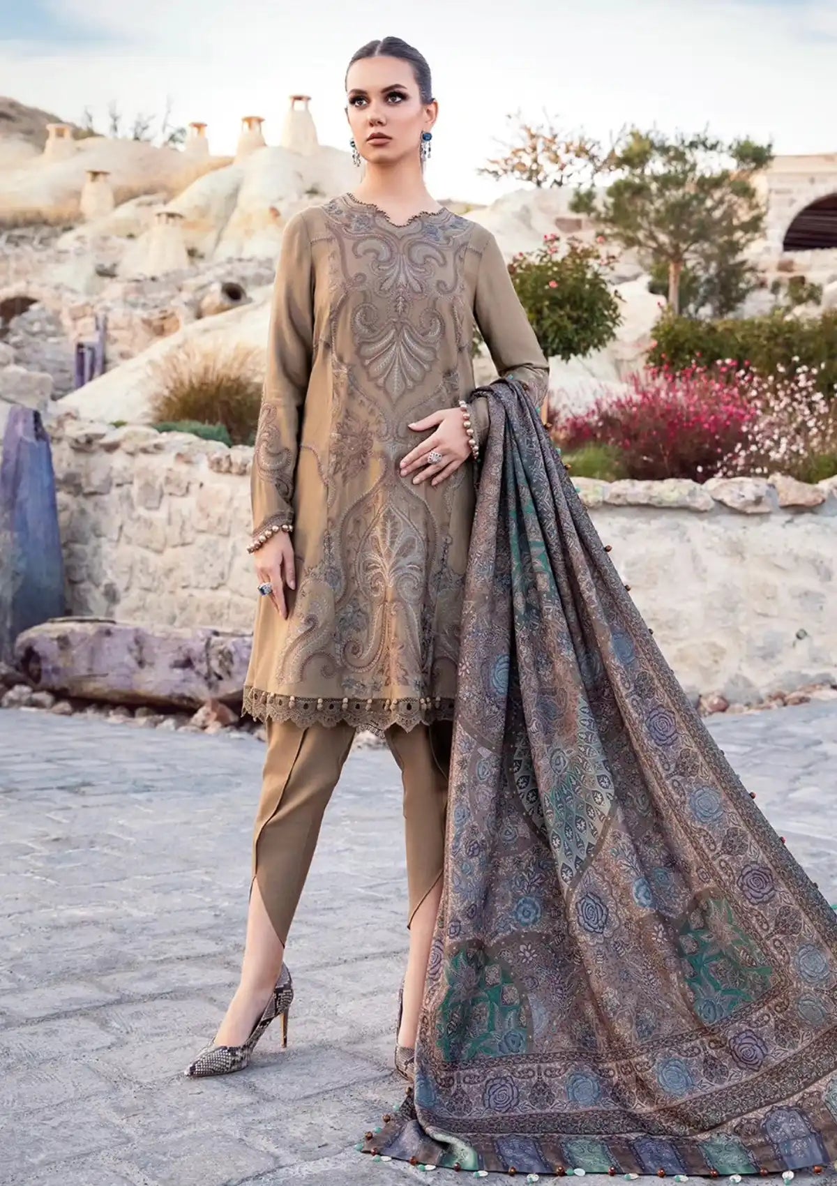 Maria.B M.Prints Winter Edition'23 D-03A - Mohsin Saeed Fabrics