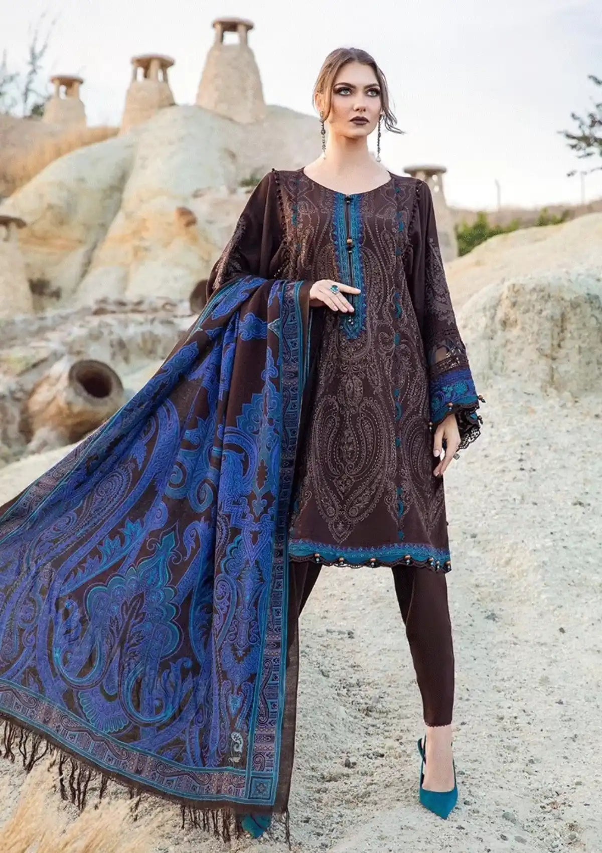 Maria.B M.Prints Winter Edition'23 D-08B - Mohsin Saeed Fabrics