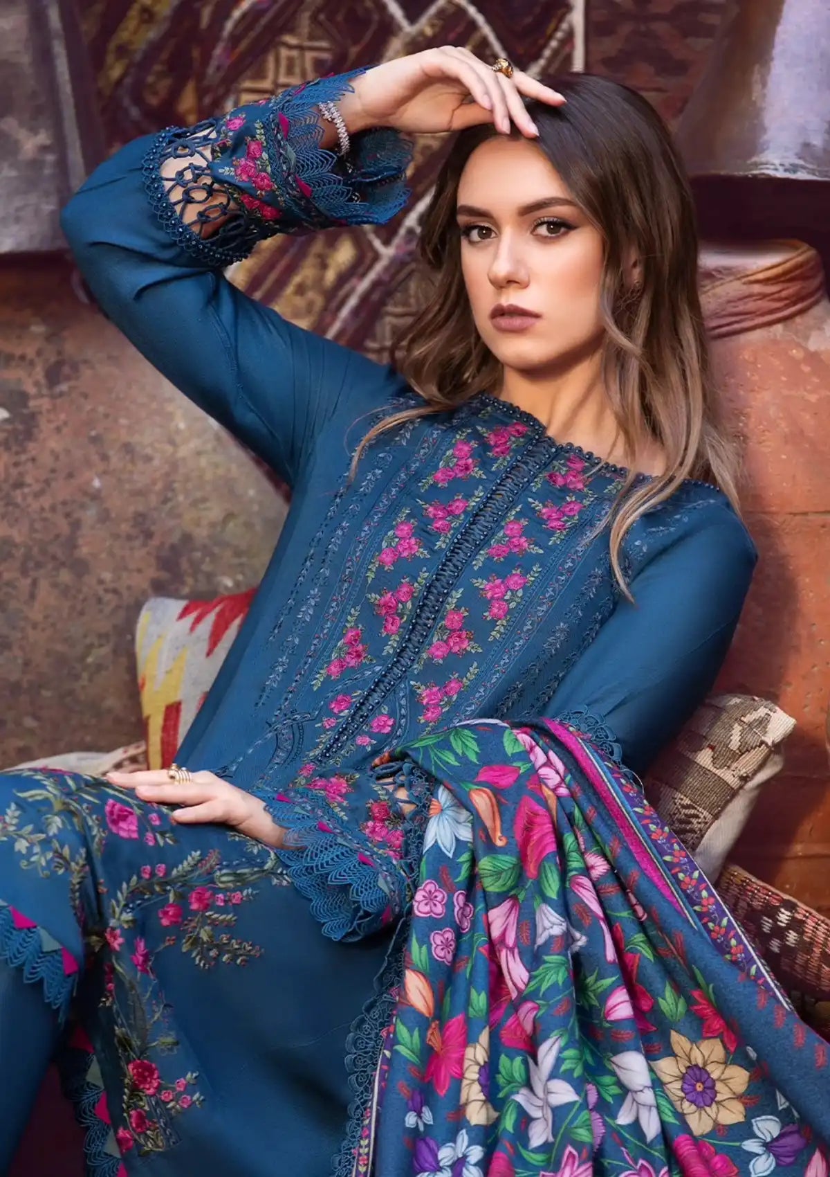 Maria.B M.Prints Winter Edition'23 D-04B - Mohsin Saeed Fabrics