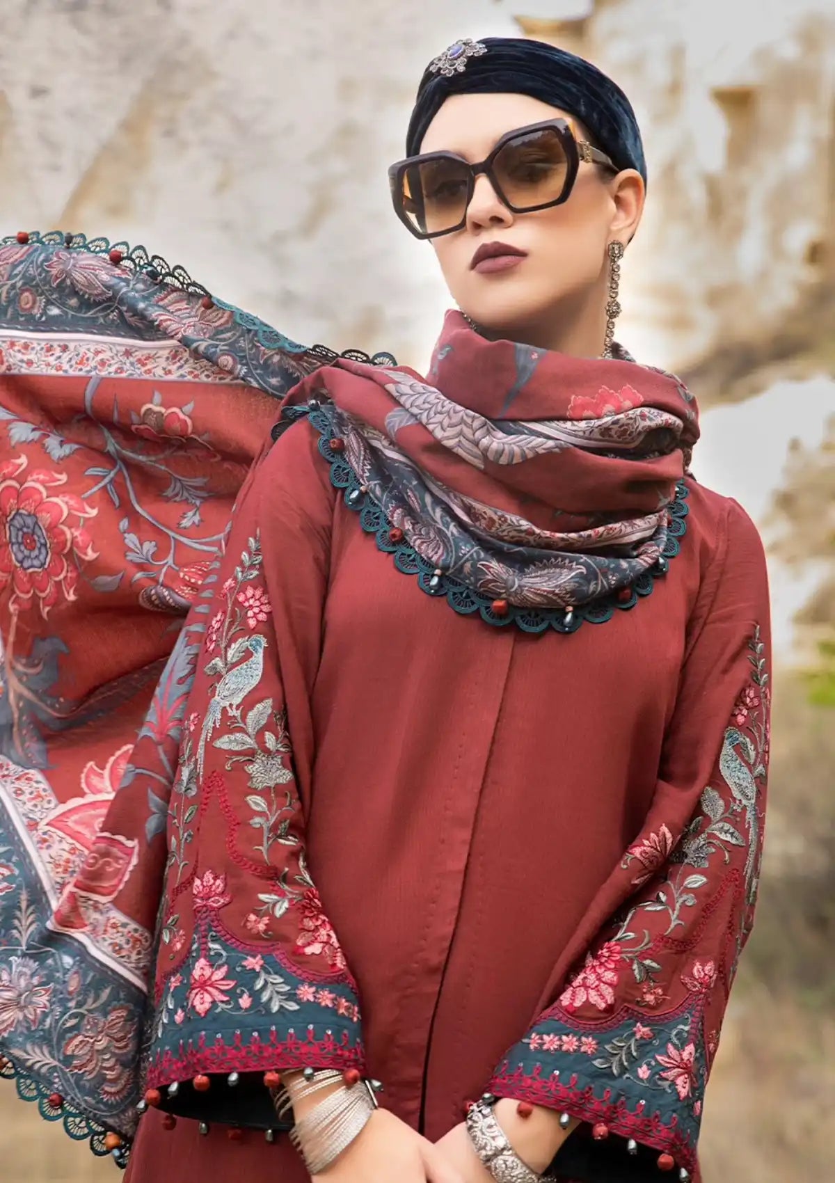 Maria.B M.Prints Winter Edition'23 D-05A - Mohsin Saeed Fabrics