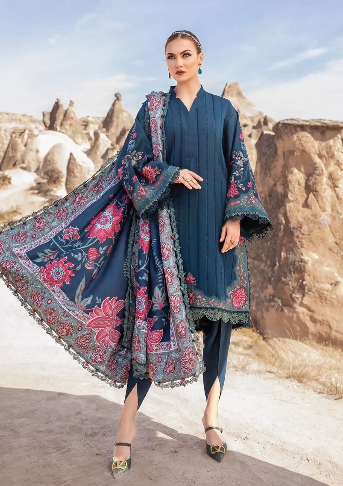 Maria.B M.Prints Winter Edition'23 D-05B - Mohsin Saeed Fabrics