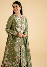 Qalamkar Qlinekari Luxury Lawn'24 SQ-14 SEMAL - Mohsin Saeed Fabrics