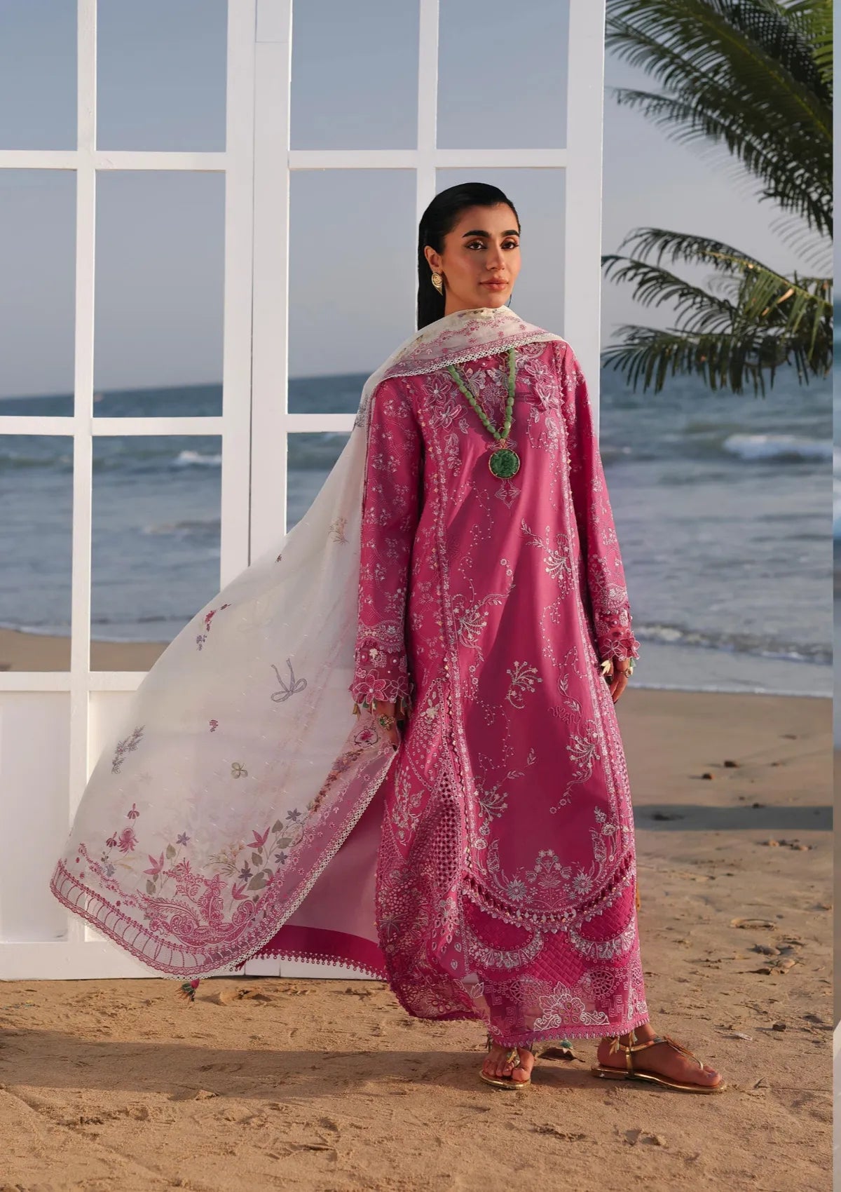 Qalamkar Sahil Luxury Lawn‘26 SA-13 Tara