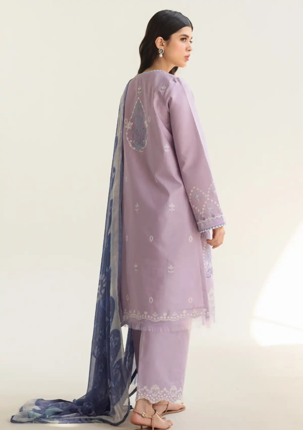 Coco By Zara Shahjahan Lawn'24 Vol-02 D-10B-LOVENT - Mohsin Saeed Fabrics