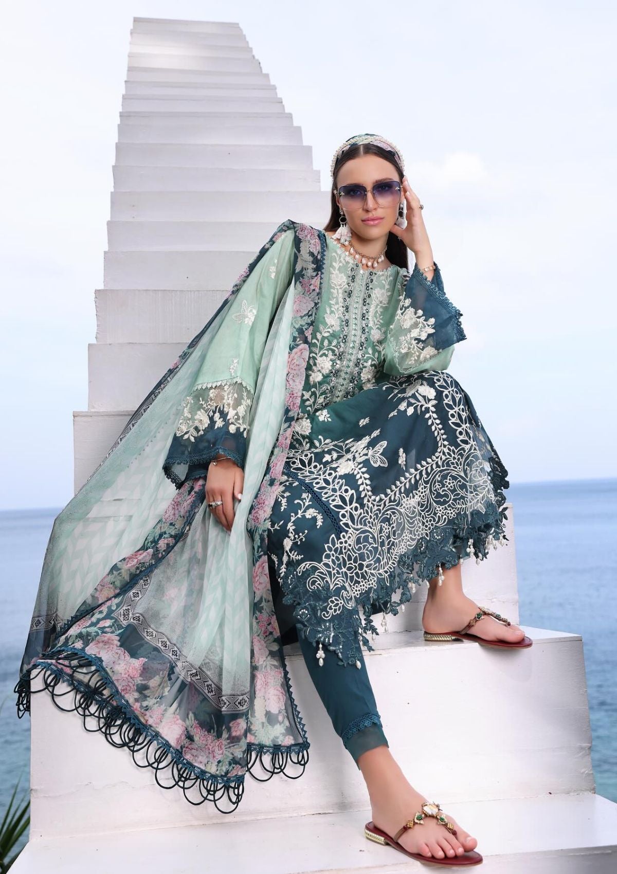 Noor by Saadia Asad Luxe Printkari'24 D-02A - Mohsin Saeed Fabrics