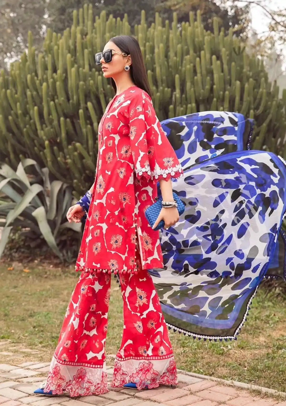 Maria.B M.Prints S/S Lawn'24 D-12A - Mohsin Saeed Fabrics